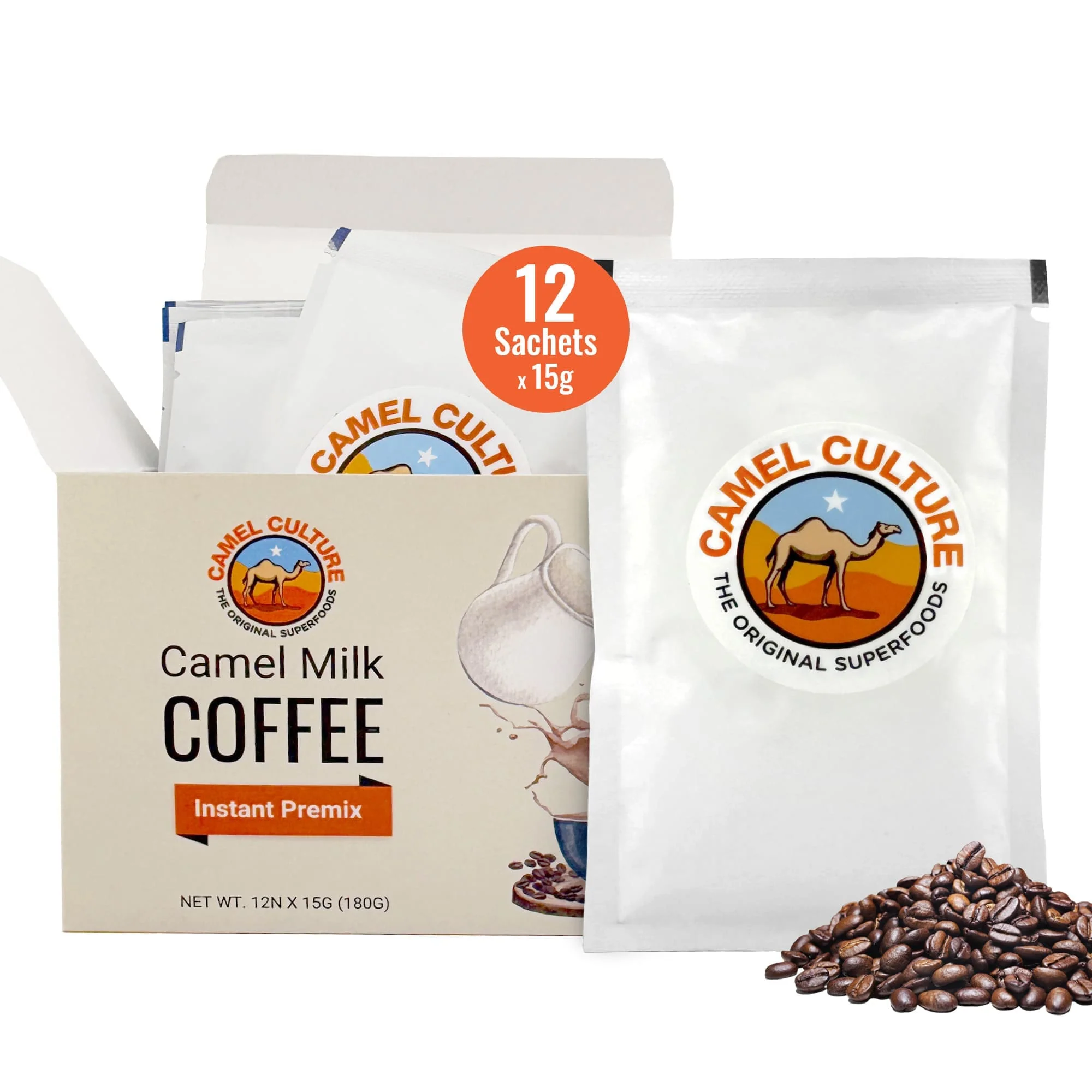 Camel Milk Coffee Instant Premix (12 Sachets)